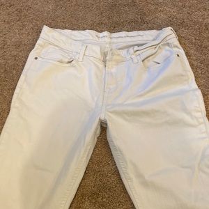 Old Navy Boyfriend Straight Jeans White Size 12